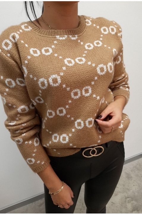 Sweter wzór łańcuch