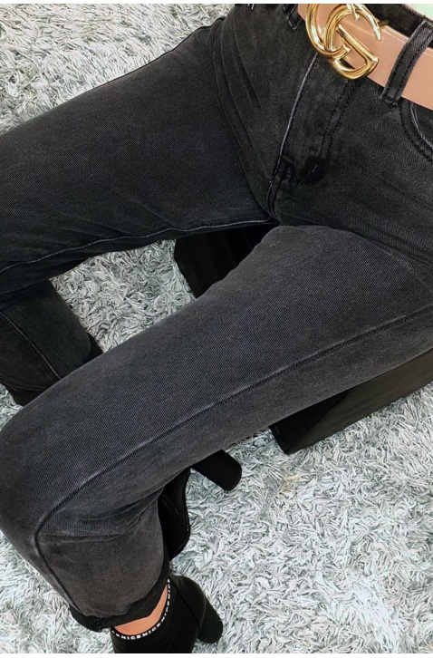 Spodnie typu mom jeans czarne