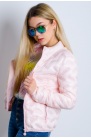 Wiosenna pikowana kurtka różowa
