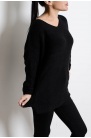 Sweter asymetryczny czarny